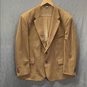 HASPEL Classic Brown Men's Blazer 100% Cashmere